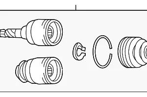 Inner Joint Assembly - Mazda (GG64-22-620)