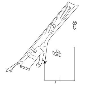Windshield Pillar Trim - Mazda (GS3L-68-160G-30)