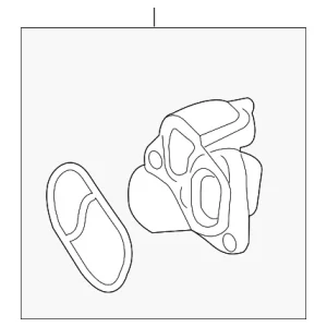 Engine Coolant Outlet Flange - Mazda (PYFB-15-19YC)
