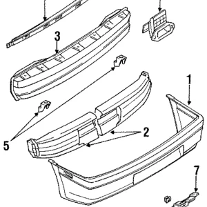 Reinforcement Upper Retainer - Mazda (BR93-50-2H0)