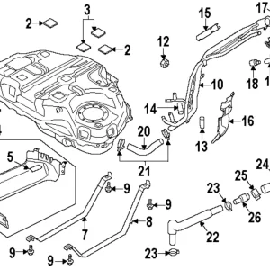 Fuel Tank - Mazda (KB8E-42-110)