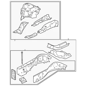 Apron/Rail Assembly - Mazda (GKYA-54-20Y)