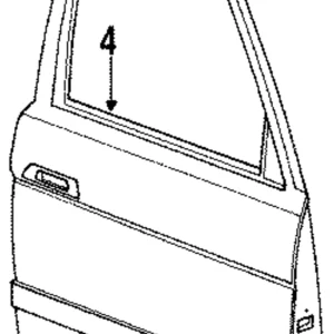Belt Molding - Mazda (LA01-50-640B)