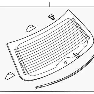 Lift Gate Glass - Mazda (TD11-63-930F)