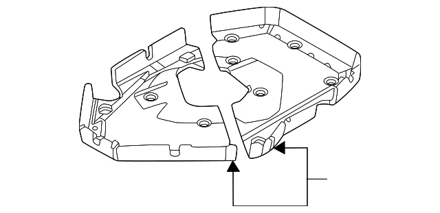 Lower Shield Insulator - Mazda (VC67-42-743)