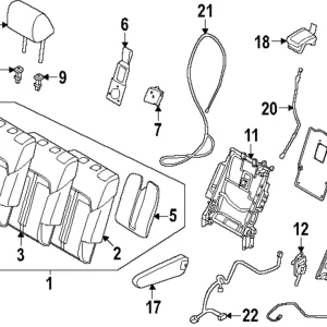 Seat Back Assembly - Mazda (KEWN-88-48Y-02)