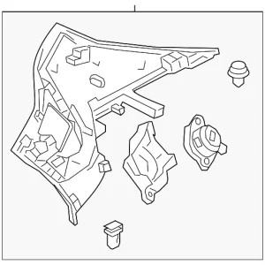 Upper Quarter Trim - Mazda (BHAN-68-250-02)