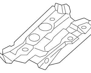 Cowl Panel Bracket - Mazda (D10E-54-5DX)