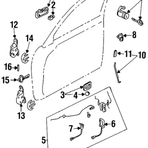 Handle, Outside - Mazda (LA02-59-410D-PT)