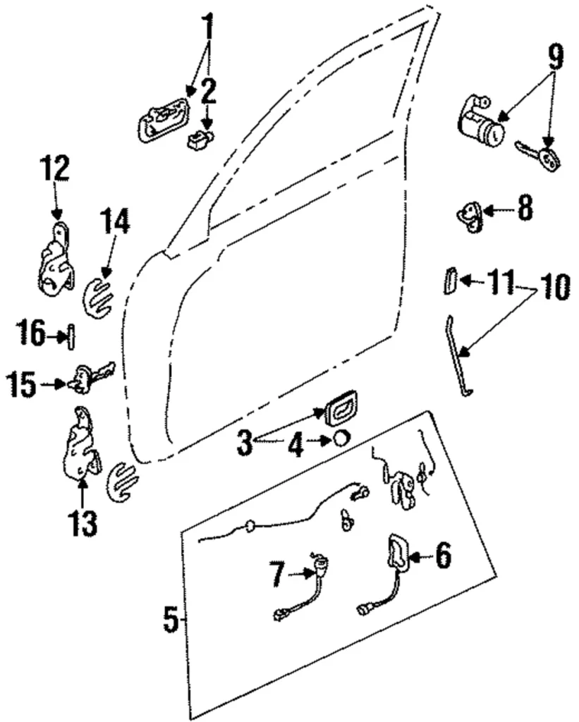 Lock Actuator - Mazda (LC11-58-350)