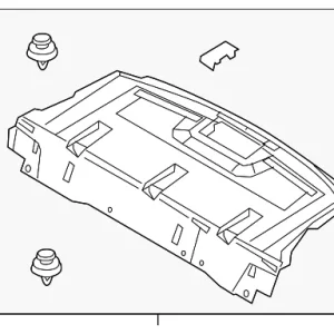 Pkg Tray Trim - Mazda (BDTS-68-3A0B-02)