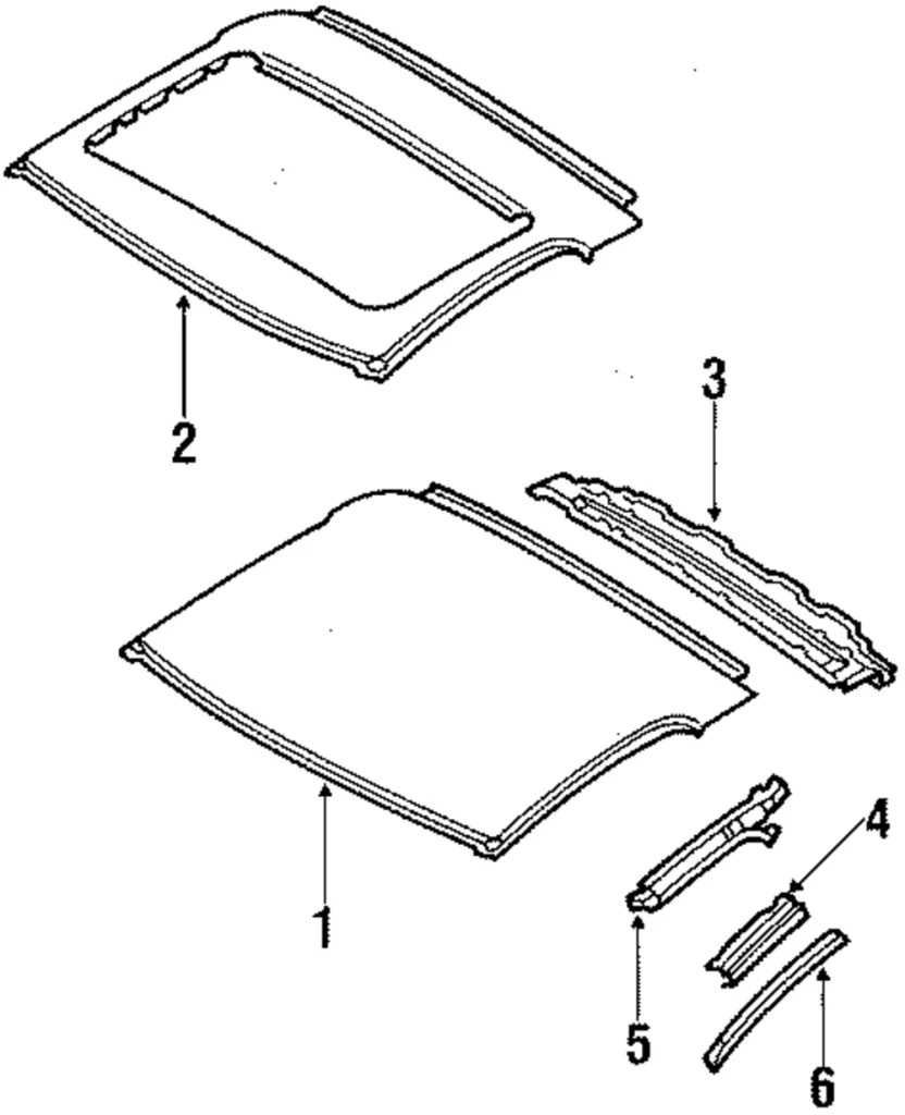Roof Panel - Mazda (FC01-70-601)
