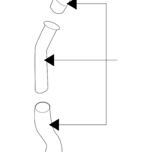 Lower Hose - Mazda (AJB5-15-18Y)