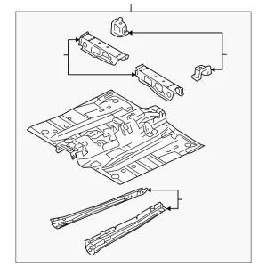 Front Floor Pan - Mazda (BPY0-53-60XJ)