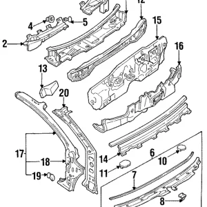 Inner Shield Grommet - Mazda (B457-50-792)
