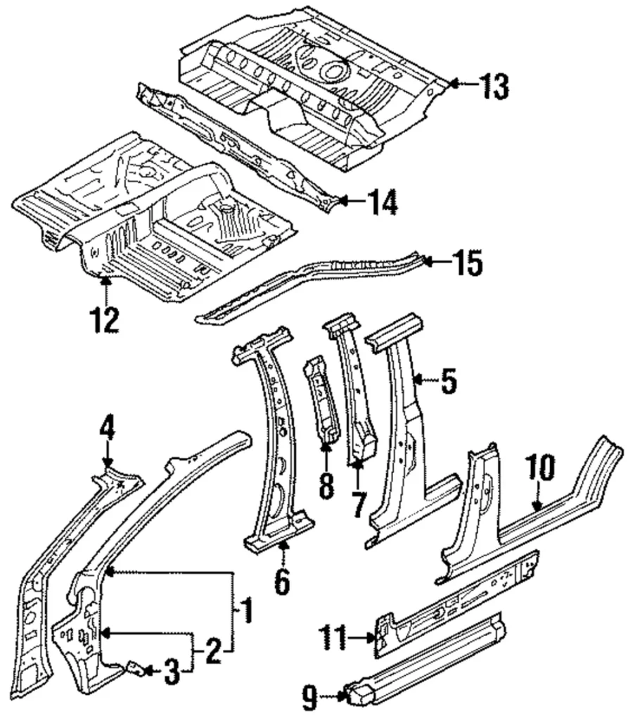 Outer Rocker Panel - Mazda (B455-70-270B)
