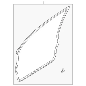 Surround Weather-Strip - Mazda (GD7A-58-760B)