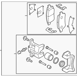 Caliper Assembly - Mazda (D01N-33-990G)