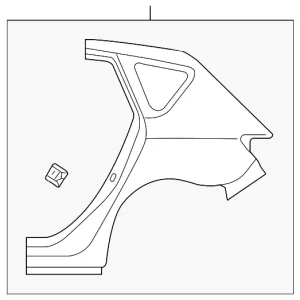 Quarter Panel - Mazda (BAY6-70-410)