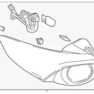 Tail Lamp Assembly - Mazda (TK50-51-160B)