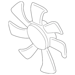 Engine Cooling Fan Blade - Mazda (AJ51-15-140)