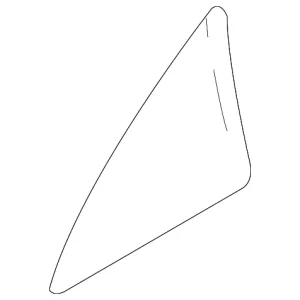 Vent Glass - Mazda (BBN7-72-661A)