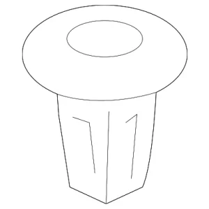 Door Trim Panel Grommet - Mazda (F151-68-AD5)