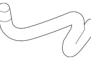 Drive Motor Inverter Coolant Line - Mazda (ZZCB-15-185)