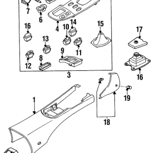 Switch Panel - Mazda (FD15-64-471)