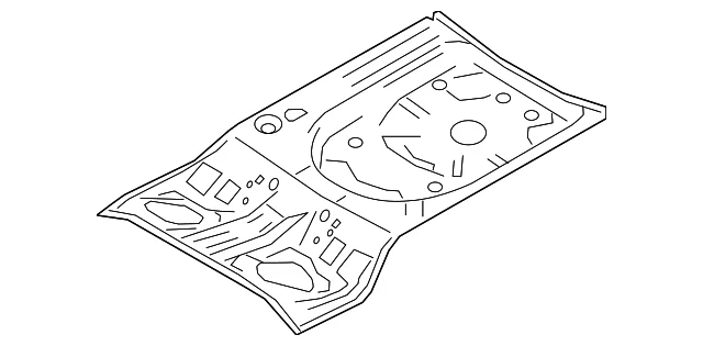 Rear Floor Pan - Mazda (BDYS-53-70X)