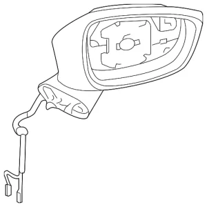 Body(L) Door Mirror - Mazda (GHP9-69-181H)