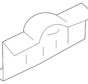 Rocker Molding Rear Bracket - Mazda (D10E-51-V36)