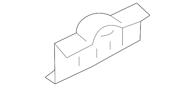 Rocker Molding Rear Bracket - Mazda (D10E-51-V46)