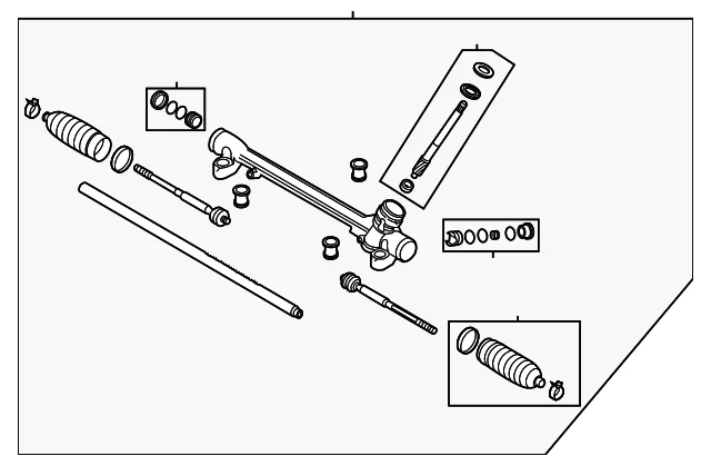 Steering Gear - Mazda (GHT2-32-110E)