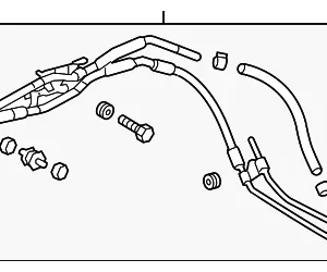Power Steering Pressure Hose - Mazda (CG36-32-47YA)