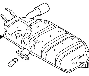 Rear Muffler - Mazda (PY4X-40-100A)