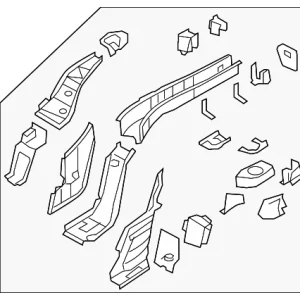 Side Member Assembly - Mazda (NE51-53-810E)