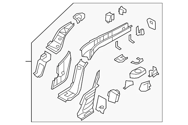 Side Member Assembly - Mazda (NE51-54-810E)