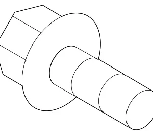 Engine Oil Dipstick Tube Bolt - Mazda (CWA2-18-398)