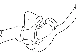 Lower Hose - Mazda (YF09-15-185H)