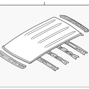 Roof Assembly - Mazda (LC62-70-600)