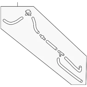 Rear Hose - Mazda (KD49-67-501)