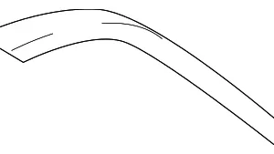 Rear Spoiler Outer Seal - Mazda (KB7W-51-954)