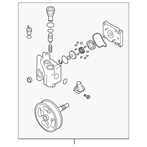 Power Steering Pump - Mazda (B37F-32-600R-0C)