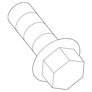 Fuel Door Bolt - Mazda (9YA4-30-501A)