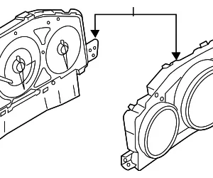 Instrument Cluster - Mazda (NH0A-55-471)