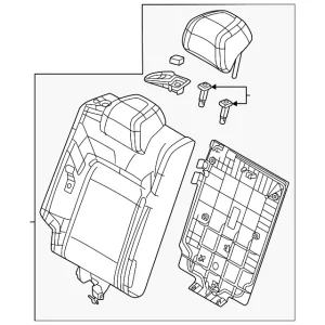 Back(R) Rear Seat - Mazda (VA40-57-400E-02)