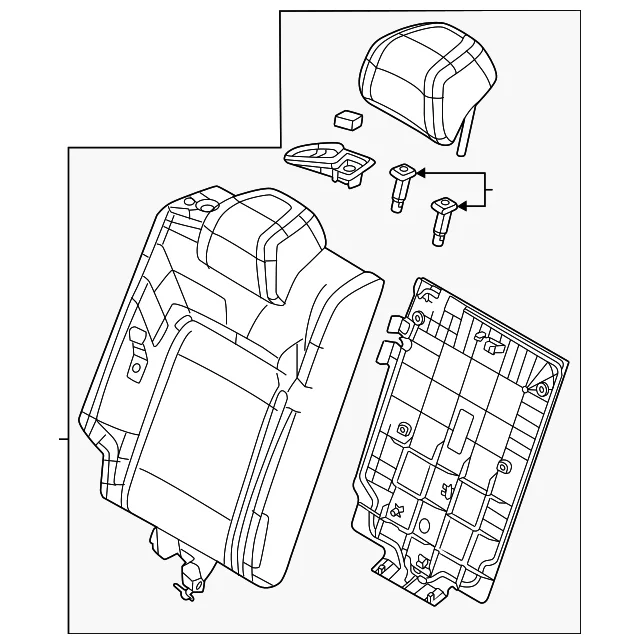 Seat Back Assembly - Mazda (VC99-57-400-02)