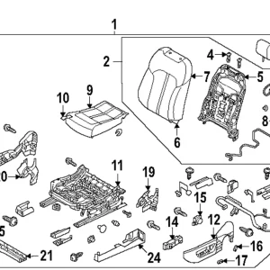 Trim(L) Seat Cushion - Mazda (KEWV-88-161A-23)