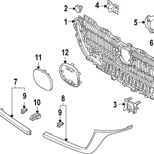 Trim Molding Clip - Mazda (KBB3-50-EB1)